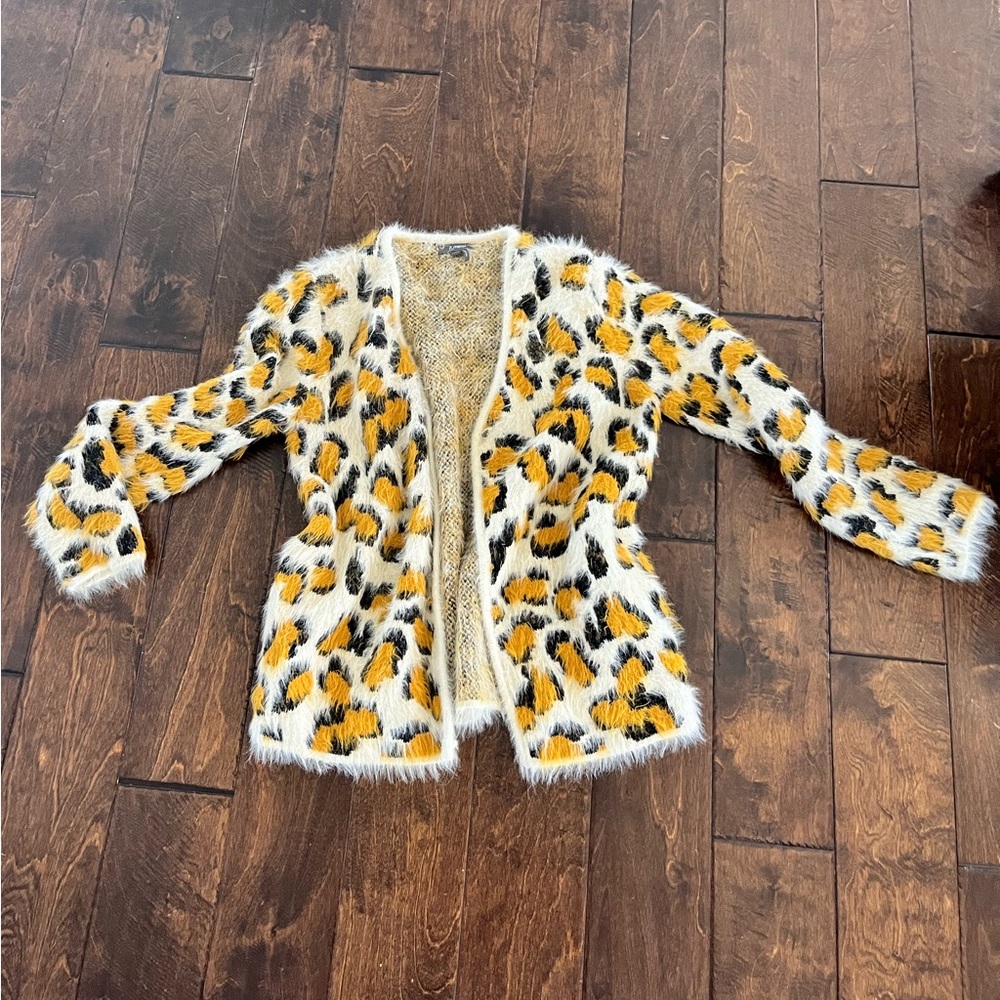 Fur leopard sweater